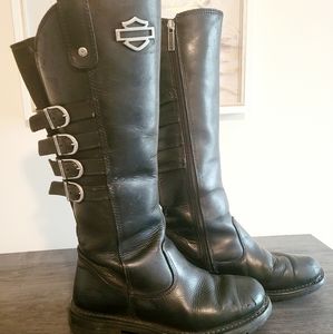Harley Davidson tall buckle boots